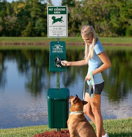 Commercial Dog Waste Trash Cans